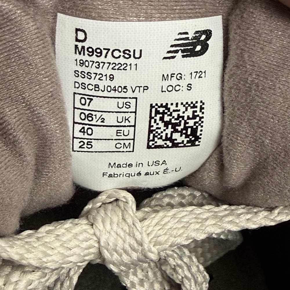 Size 7 New Balance 997 M997CSU Sunset "Desert Heat" Tan Pink Mens Sneakers - Picture 10 of 12